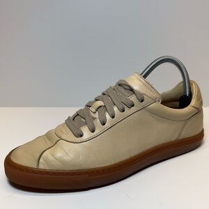 M. GEMI Womens The Sempre Leather Casual Sneakers in Beige Nappa EU 38.5/US 8